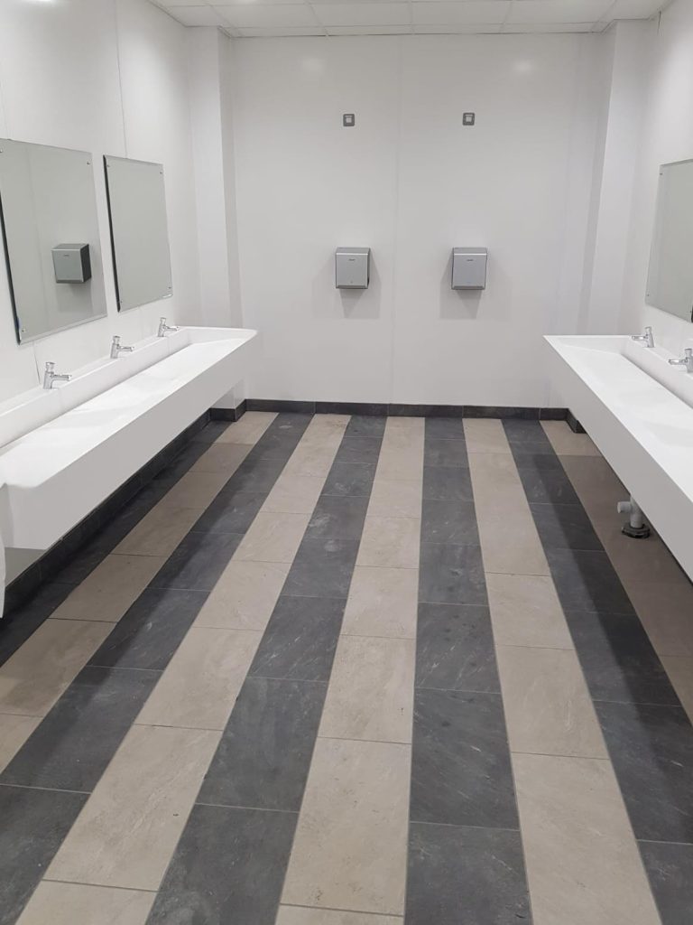 refurbished sink area